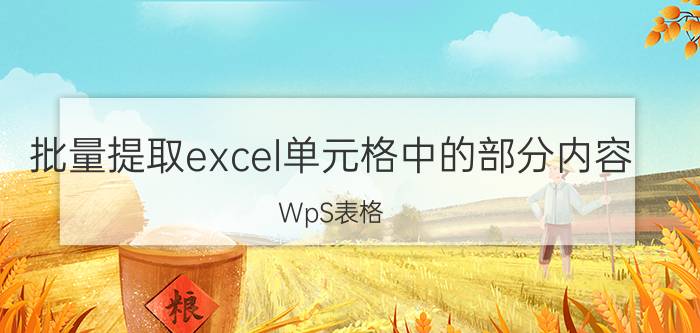 批量提取excel单元格中的部分内容 WpS表格，如何批量提取批注内容？